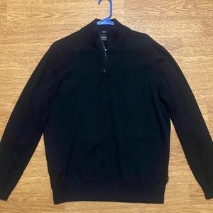 Black Hugo Boss Zip up Sweater